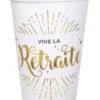 10 Gobelet Vive la retraite Réf. 5659