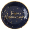 10 Assiette Joyeux Anniversaire