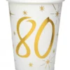 10 Gobelets des âges 80 ans