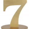 Marque table chiffre métallisé 7