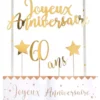 Déco de gâteau des âges 60 ans