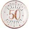 10 Assiette Âge étincelant 50 ans