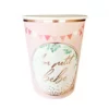 PACK 6 GOBELETS BABY SHOWER FILLE