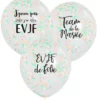 3 ballons confettis imprimés EVJF 12'' 30 cm