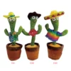 Cactus en peluche chantant  danse chansons, enregistrement.