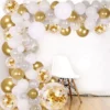 KIT 100 BALLON ARCH OR BLANC