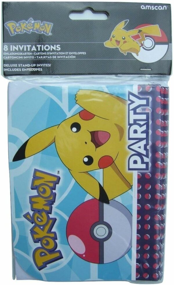 Cartes d'invitation Pokémon