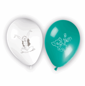 Lot de 8 ballons en latex Vaiana avec personnages Disney