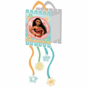 Piñata Vaiana avec rubans à tirer – 20 x 28,5 cm – thème Disney