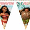 Guirlande Vaiana 9 fanions – 2,3 mètres – décoration fête Disney