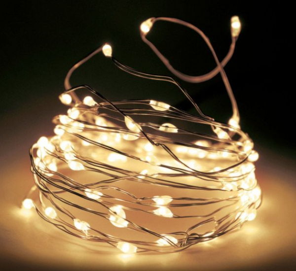 Guirlande lumineuse  blanc chaud 40 micro LED 877483G