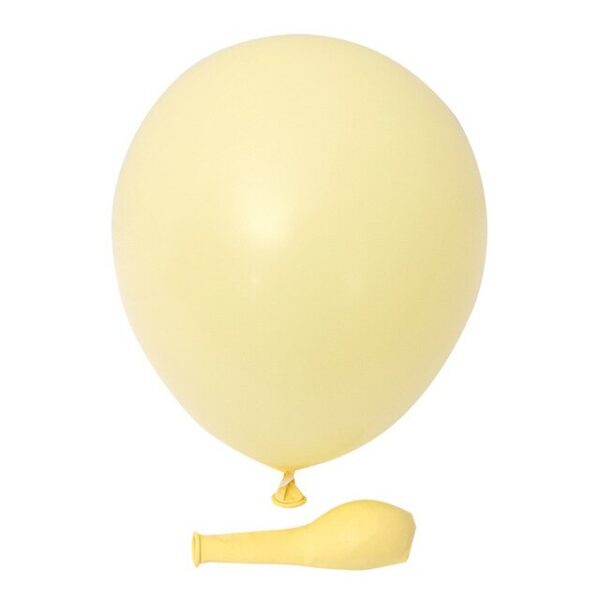 Lot de 10 ballons jaune pastel