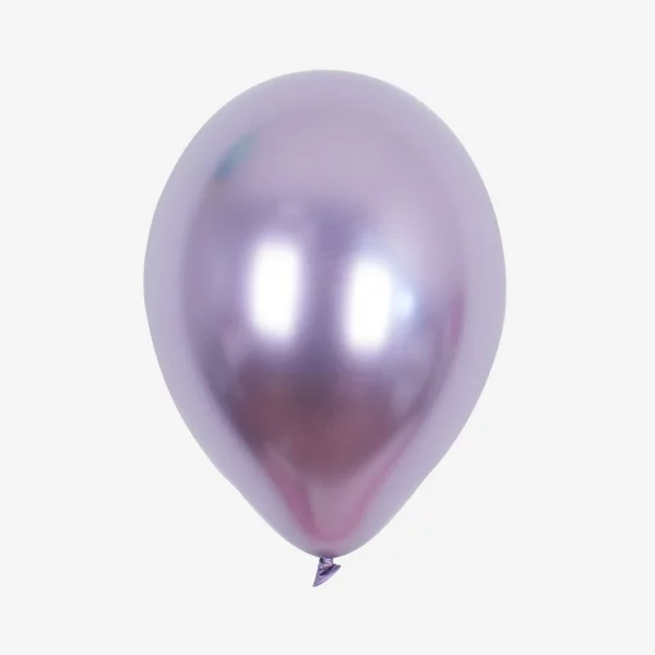 Lot de 10 ballons mauve métallisé