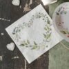 Serviette cœur végétal