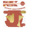 Guirlande lettre "Joyeux Anniversaire" - Terracotta