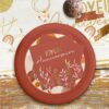 10 serviettes papier "Joyeux Anniversaire" - Terra Cotta