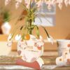Centre de table "joyeux anniversaire" - TerraCotta