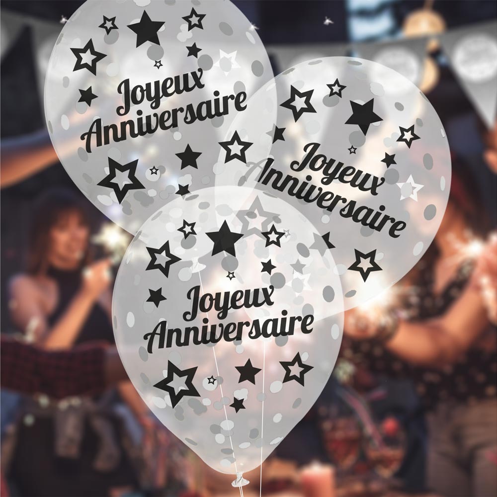 Confettis 'Joyeux Anniversaire' 40 Ans - 500 Pièces Dorées - Décoration Fête