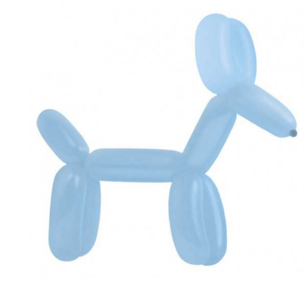 Lot de 50 ballons à forme - bleu clair