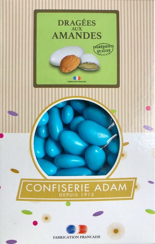 Dragées aux amandes - couleur turquoise