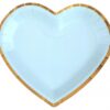 lLot de 10 Assiettes Passe partout Coeur Bleu Réf. 6811