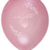 Lot de 8 Ballons Baptême nacré Rose Réf. 7619