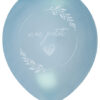 Lot de 8 Ballons Baptême nacré Bleu Réf. 7619