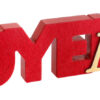 Lettres Joyeux Noël Rouge et Or Réf. 7818