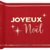 Chemin de Table Rouge Noël chic ref 8096