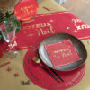 Serviette Noël chic Rouge Réf. 8108 – Image 2