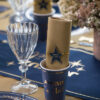Rond de serviette Noël chic Bleu Réf. 8103 – Image 2