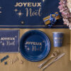 Serviette Noël chic Bleu Réf. 8108 – Image 2