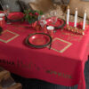 Nappe Noël Chic Rouge et or Ref 8097 – Image 2