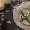 Déco à parsemer Joyeux Noël Scintillant Doré et Blanc Réf. 8112 – Image 2