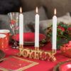 Porte-bougie Joyeux Noël Or et Rouge Réf. 8111 – Image 2