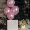 Lot de 8 Ballons Baptême nacré Rose Réf. 7619 – Image 2