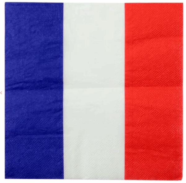 Serviettes tricolore