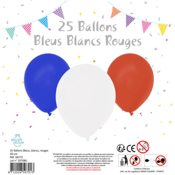 Ballons tricolores