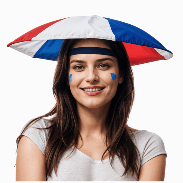 Parapluie tricolore pliable – Image 2