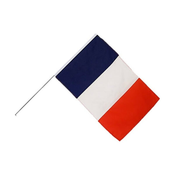 Drapeau France avec hampe