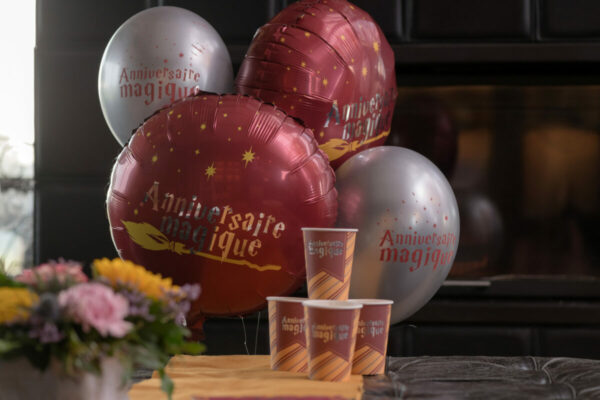 Ballons "Anniversaire magique" – Thème Sorcier – Image 2