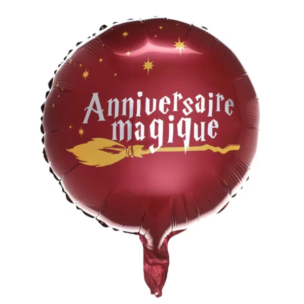 Ballon "Anniversaire Magique" – Thème Sorcier