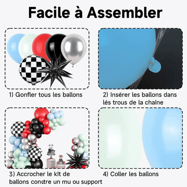 Kit Arche Ballons – Thème course – Image 5