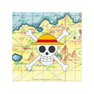 Serviettes One Piece avec logo crâne et chapeau de paille – 33 x 33 cm – 3 plis