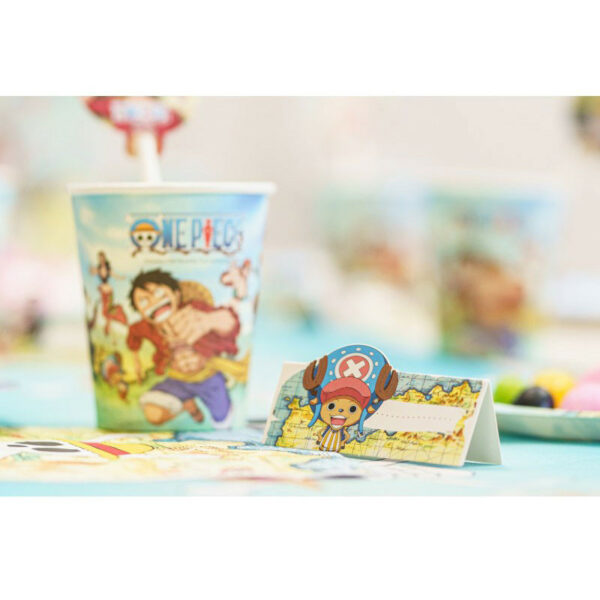 Marques-places One Piece avec personnages manga – lot de 9 – 6x8 cm