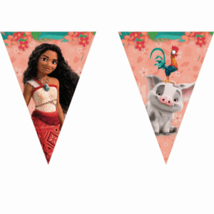 Guirlande de fanions Vaiana – 2,3 mètres – décoration fête Disney